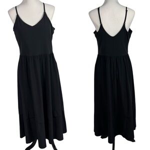 Athleta Sleeveless Maxi Dress Black Size Large